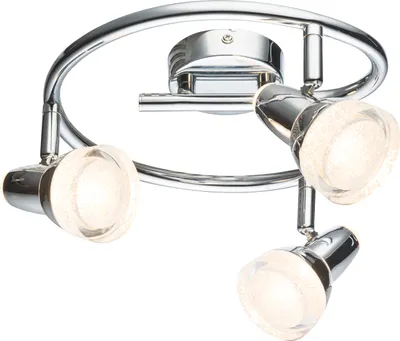 Produktbild von Globo Lighting LED Strahler Metall verchromt, 3x LED