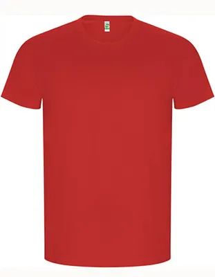 Produktbild von Roly Eco CA6690 | Golden Organic T-Shirt - 2-lagiger Rundhalskragen - Farbe: Red 60 - Größe: M