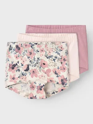 Immagine prodotto di Name It Nostalgia Flower Slip 3 Unità Rosa 4 Anni Ragazze Rosa 4 Anni
