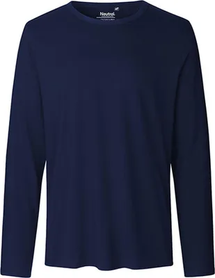 Immagine prodotto di Neutral O61050 | Maglietta a maniche lunghe da uomo / 100% cotone equosolidale - Colore: Navy - Taglia: M