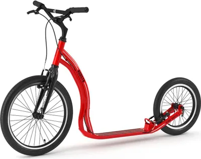 Produktbild von Tretroller Yedoo Rodstr 20/16 Alu Roller Scooter Sportroller Dogscooter rot
