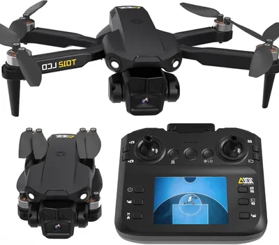 Productafbeelding van Opvouwbare Quadcopter - Camera Drone - Luchtbeelden Maken - Borstelloze Motor - 18 x 16 x 6 cm - Zwart