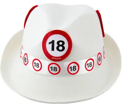 Produktbild von 18. Geburtstag Verkehrsschild Hut
