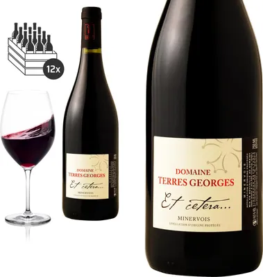 Produktbild von 12er Karton 2022 Minervois Et Cetera von Domaine Terres Geroges -  Rotwein