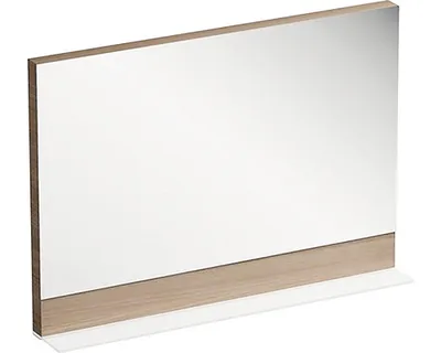 Obrázek produktu pro Zrcadlo do koupelny v rámu RAVAK Formy 1000 ořech 100 x 71 cm s poličkou X000001050