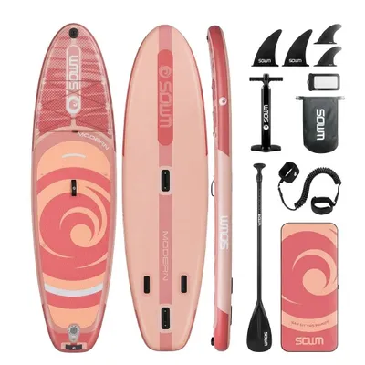Obrázok produktu pre COIL SUP-Board – nafukovacia súprava SUP – kompletná súprava na Stand Up Paddle – s pádlom – s pumpou – vodotesné puzdro na mobil – stabilná – 320 cm – 158 kg – broskyňová