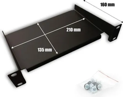 Obrázok produktu pre DATACOM 10" Polica 160mm 1U čierna