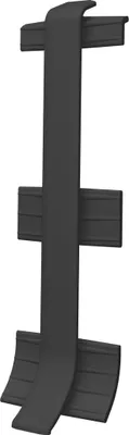 Produktbild von VILO Verbinder für Sockelleiste LINELA - Wasserfestes PVC - Perfekte Farbanpassung - 2 Stück - 55x20mm - Anthrazit