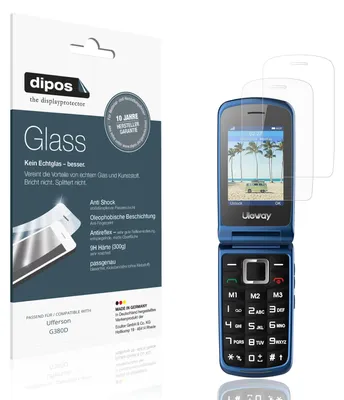 Immagine prodotto di 2x Pellicola Protettiva per Ufferson G380D Protezione opaco Vetro Flessibile 9H dipos