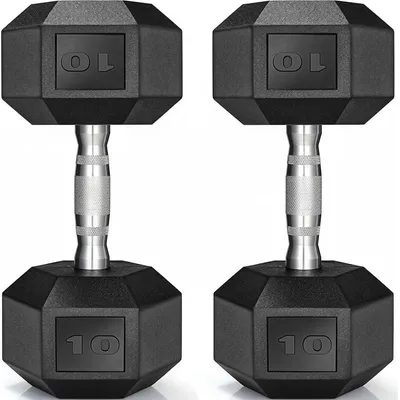 Obrázek produktu pro Šestihranné činky YL-26, 2 x 10 kg, černé