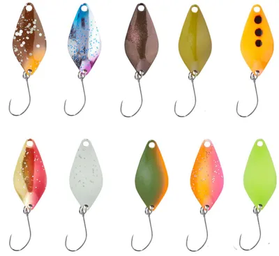 Produktbild von Balzer Spoon Chicco 2cm 0,8g - Forellenspoon, Farbe:Rot-Orange-Glitter