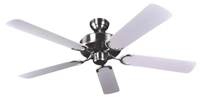 Immagine prodotto di Ventilatore da soffitto Potkuri Argento antico / Bianco 132 cm con catenella