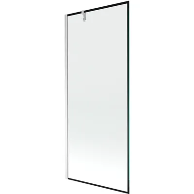 Obrázek produktu pro Mexen Next vanová zástěna 1 křídlo 80 x 150 cm, Černý vzor, Chromovaná - 895-080-000-00-70-01