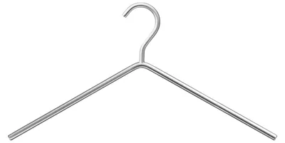 Kleiderbügel 3 Stück, Silber, Edelstahl