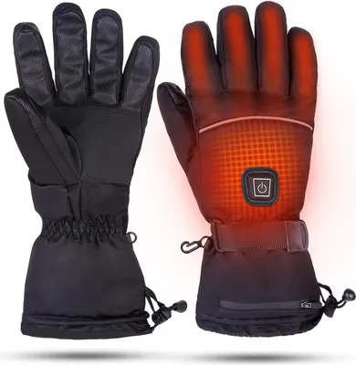 Produktbild von Winter Beheizte Handschuhe Men Women Winddichte Warme Beheizte Fisch Handschuhe
