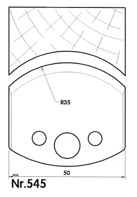 Zdjęcie produktu dla BRÜCK UNI-Abweiser 50 mm Profil Nr. 545 | 39545