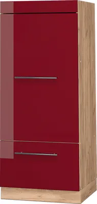 Image de Armoire micro-ondes Vicco Fame-Line Rouge bordeaux Haute brillance 60cm, Model 38617