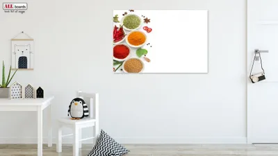 Obrázok produktu pre Allboards magnetická bezrámová kovová tabuľa s potlačou 90x60cm - korenie