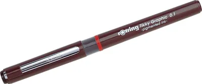 Produktbild von Feinschreiber Tikky Graphic 0,1mm schwarz Packung mit 12 Stück