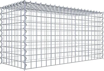 Obrázek produktu pro Přídavný gabion typ 3 100 cm x 50 cm x 40 cm (D x V x H), velikost ok 5 cm x 5 cm, spirála