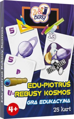 Zdjęcie produktu dla Karty do gry Piotruś Kosmos Rebusy dla dzieci Muduko