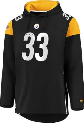 Produktbild von NFL Pittsburgh Steelers #33 Hoody hooded Jersey Sweater Kaputzenpullover Franchise Overhead (M)