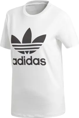 Produktbild von Adidas Originals Damen T-Shirt TREFOIL TEE , Größe:36, Farben:white/black