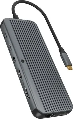 Immagine prodotto di ICY BOX IB-DK4060-CPD - Docking station - per notebook - USB-C 3.2 Gen 2 - 2 x HDMI, DP - 1GbE (IB-DK4060-CPD)
