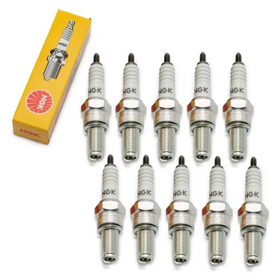 Obrázok produktu pre Sada zapaľovacích sviečok NGK 10x C9E, 19,0 mm dlhý závit Ø 10,0 mm šesťhran 16,0 mm, medzera medzi elektródami 0,75 mm, tepelná hodnota 9, 7499