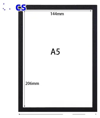 Image de Cadre magnétique pour affiches, autocollant, réutilisable, format A5 (lot de 10)
