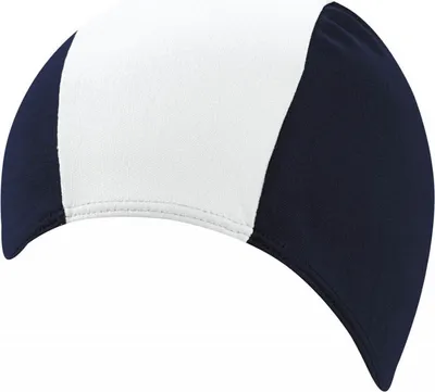 Image de Bonnet de bain Beco pour hommes | Polyester | Bleu foncé/blanc/bleu foncé