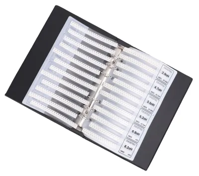 Zdjęcie produktu dla Katalog próbek cewek indukcyjnych SMD 0805, oprawa z PVC, 60 typów cewek chipowych – katalog próbek elementów elektronicznych dla inżynierii elektronicznej
