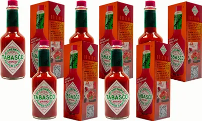 Produktbild von Tabasco Pepper Sauce Soße 5 Glasflaschen 350ml original