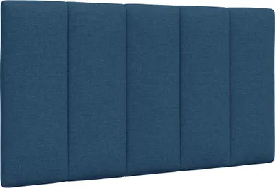 Image de Coussin de tête de lit Hanko bleu 90 cm tissu