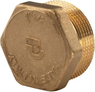 Produktbild von Messing Gewinde-Fitting Stopfen 1 1/2'' AG (DN 40) - schwere Ausführung