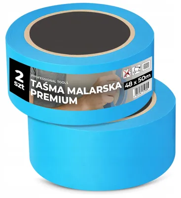 Produktbild von TRCR Abdeckband Malerband Blau 48 mm 50m UV-beständig Außen