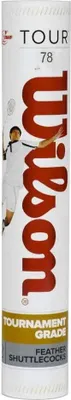 Produktbild von Wilson Tour 100 78 Federbadmintonbälle Weiß 12 Units Weiß 12 Units