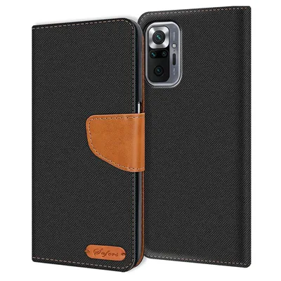 Obrázek produktu pro Pouzdro na mobilní telefon Xiaomi Redmi Note 10 Pro Case Wallet Flip Case Protective Cover Fabric Cover