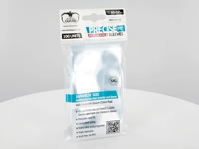 Zdjęcie produktu dla Rękawy Ultimate Guard Precise-Fit wielokrotnego zamykania rozmiar japoński przezroczysty (100)