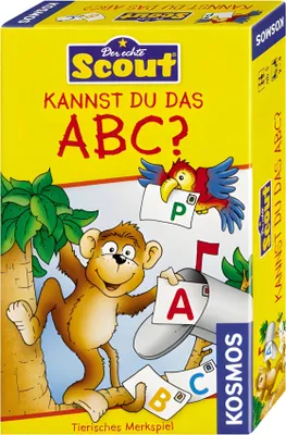 Image de KOSMOS Kinderspiele Scout Können du das ABC ?, Jeu pour enfants, Jeu de mémoire, Jeu pour enfants, Apprendre l'alphabet, à partir de 5 ans, 710521