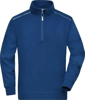 Produktbild von Workwear Half-Zip Sweat - SOLID - dark-royal, Gr. 3XL