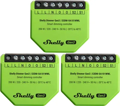 Produktbild von SHELLY Unterputz-Dimmer Gen3, 3 Stück