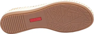 Produktbild von Pikolinos Damen Sandale Leder halboffen mit T-Riemen und Keilabsatz Cadaques W8K, Größe:41 EU, Farbe:Weiß