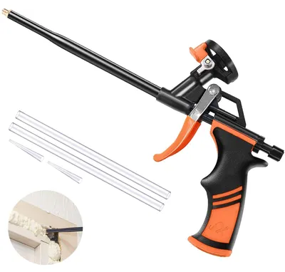 Produktbild von Sonpen PolyurethanSchaumpistole, Bauschaumpistole mit Teflonbeschichtete, Schaumpistole Bauschaum Brunnenschaum - Kein Verstopfen Leichte Reinigung, Bauschaum Gun für Haus Zum Abdichten Füllen – Größe 1 Stück