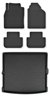 Produktbild von Gummimatten + Kofferraumwanne für Land Rover Freelander II 2006-2014 – Schwarz, Semi-Universal, angepasst – Wielganizator Semi-Universal