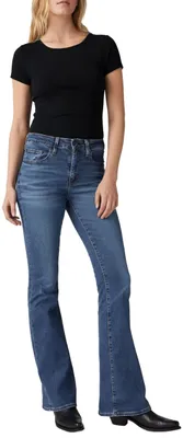 Immagine prodotto di Jeans a vita alta modello 726 da donna, colore Blue Wave Mid, taglia 24W / 32L