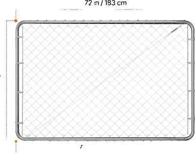 Zdjęcie produktu dla Brama wejściowa, wytrzymała konstrukcja stalowa, odporna na korozję, 72 x 48 cale