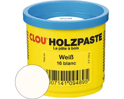 Produktbild von Clou Holzpaste weiß 150 g