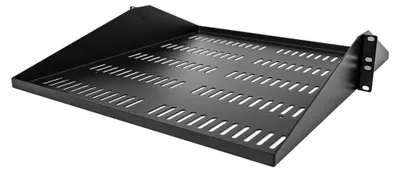 Productafbeelding van StarTech.com SHELF-2U-20-CENTER-V, Geschikt voor gebruik door de politie, Materiaal: SPCC-staal, Kleur: Zwart, Gewicht: 3,2 kg