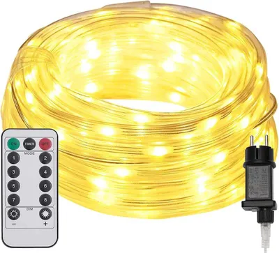 Image de vidaXL Corde lumineuse avec 120 LEDs Blanc chaud 5 m PVC